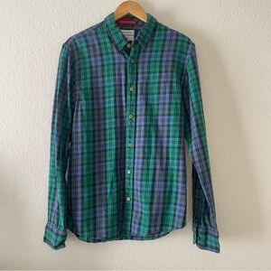 Scotch & Soda Men’s My Favourite Shirt Flannel Plaid Button